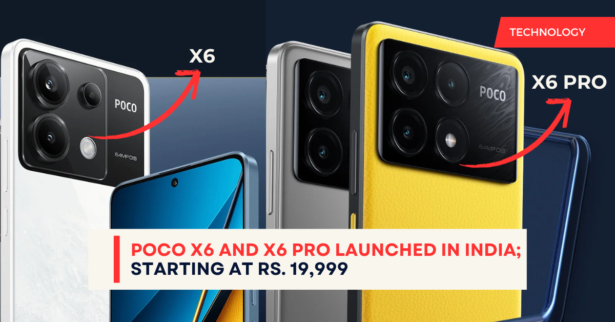Poco X6, Poco X6 Pro launched in India, price starts at Rs 19,999 - India  Today